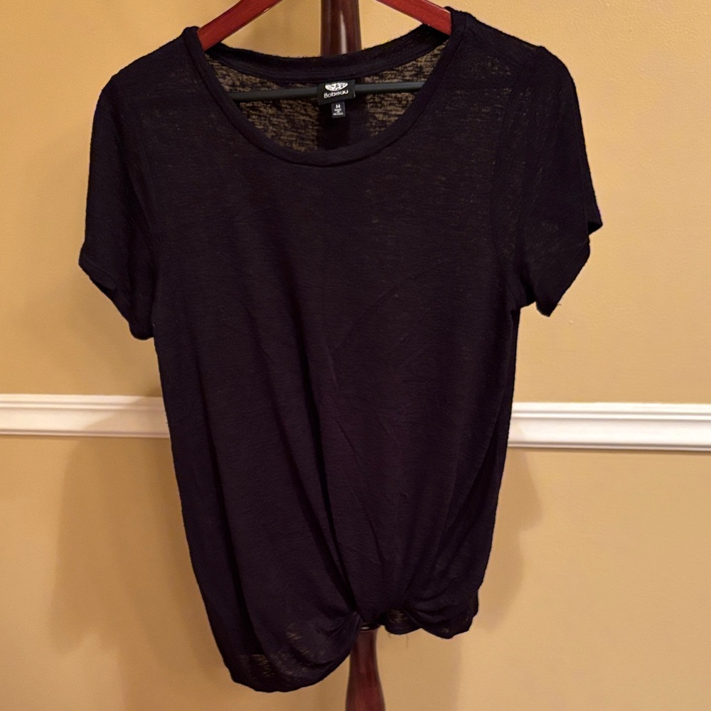 Bobeau Black Short Sleeve Tee